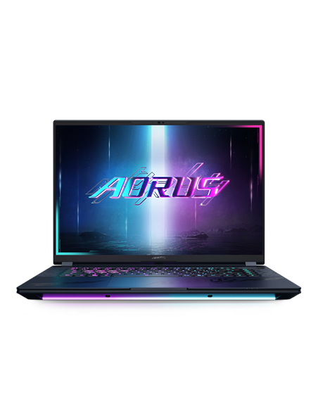 Gigabyte AORUS MASTER 16 BYH 16" WQXGA 240Hz nešiojamas kompiuteris – vaizdas iš priekio