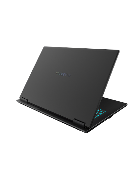 Gigabyte GAMING A16 CTH 16" WUXGA 165Hz nešiojamas kompiuteris – dangtis iš galo kampu