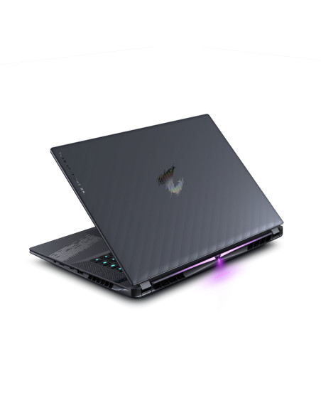 Gigabyte AORUS ELITE 16 BWH 16" WQXGA 165Hz nešiojamas kompiuteris – dangtis iš galo kitu kampu