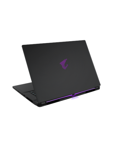 Gigabyte AORUS MASTER 16 6XJ 16" WQXGA 240Hz nešiojamas kompiuteris – dangtis iš galo kampu