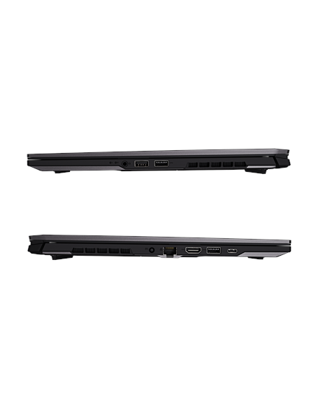 Gigabyte AERO X16 1WH 16" WQXGA 165Hz nešiojamas kompiuteris – uždarytas, vaizdas iš šonų