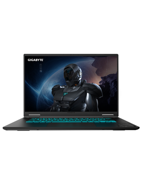 Gigabyte GAMING A16 3WH 16" WQXGA 165Hz nešiojamas kompiuteris – vaizdas iš priekio