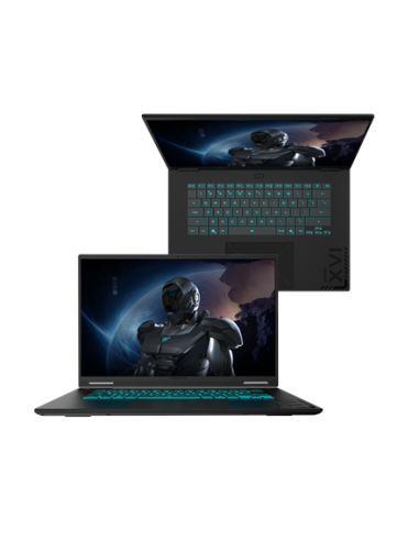 Gigabyte GAMING A16 3WH 16" WQXGA 165Hz nešiojamas kompiuteris – klaviatūra ir dangtis iš viršaus