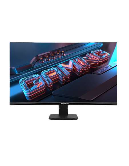 Gigabyte GS27FC 27" FHD 180Hz lenktas žaidimų monitorius – vaizdas iš priekio