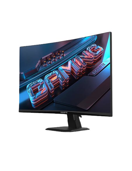 Gigabyte GS27FC 27" FHD 180Hz lenktas žaidimų monitorius – vaizdas kampu