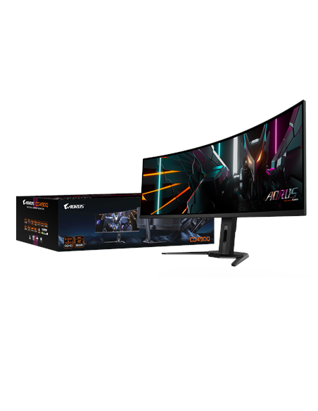 Gigabyte AORUS CO49DQ 49" QD-OLED 144Hz monitorius su originalia pakuote