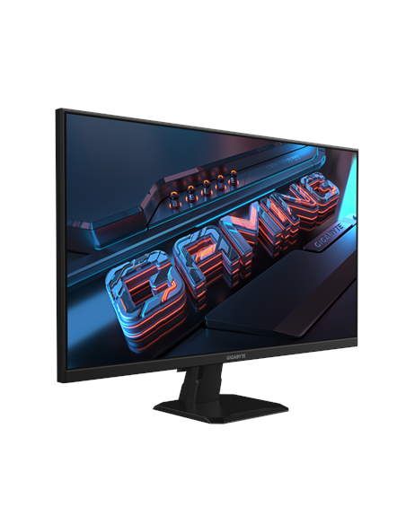 Gigabyte GS27QA 27" QHD 180Hz žaidimų monitorius – šoninis vaizdas iš priekio