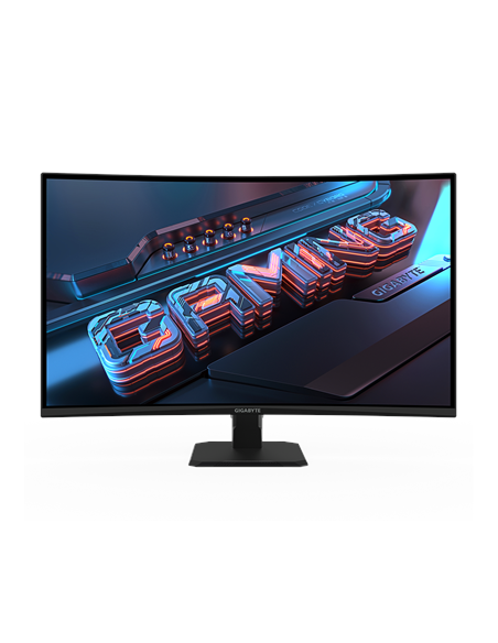 Gigabyte GS32QCA 31,5" QHD 180Hz lenktas žaidimų monitorius – vaizdas iš priekio