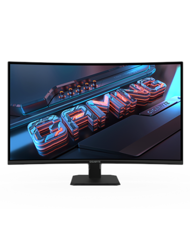 Gigabyte GS32QCA 31,5" QHD 180Hz lenktas žaidimų monitorius – ekranas iš priekio