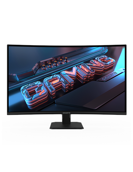 Gigabyte GS32QCA 31,5" QHD 180Hz lenktas žaidimų monitorius – ekranas iš priekio