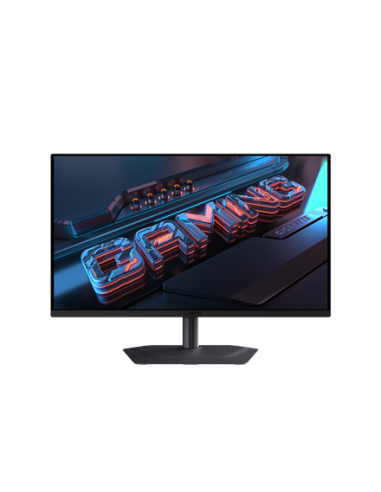 Gigabyte MO27U2 27" QD-OLED 4K 240Hz žaidimų monitorius – vaizdas iš priekio