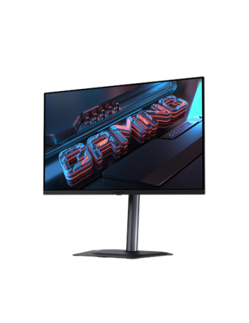 Gigabyte MO27U2 27" QD-OLED 4K 240Hz žaidimų monitorius – vaizdas kampu