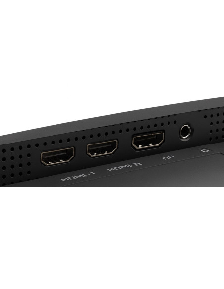 Gigabyte GS34WQCA 34" WQHD 120Hz žaidimų monitorius – jungtys HDMI, DisplayPort ir ausinių lizdas