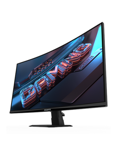 Gigabyte GS27QCA 27" QHD 180Hz žaidimų monitorius – vaizdas iš priekio kampu
