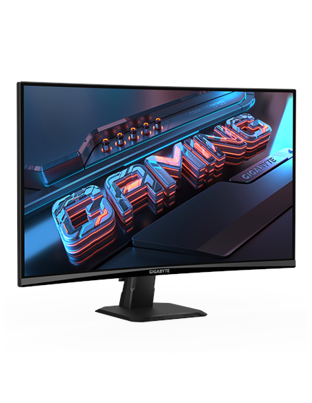 Gigabyte GS27QCA 27" QHD 180Hz žaidimų monitorius – vaizdas iš priekio iš arti