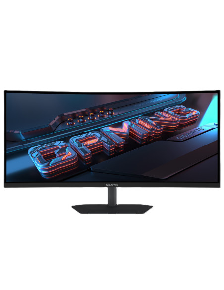 Gigabyte G34WQC2 34" WQHD 200Hz žaidimų monitorius – vaizdas iš priekio