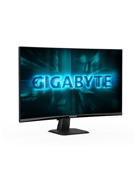 Gigabyte GS27FC2 27" Full HD 240Hz žaidimų monitorius – vaizdas iš kairės pusės kampu