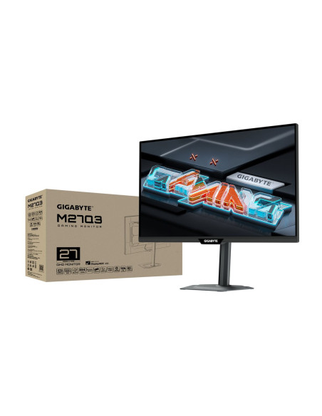 Gigabyte M27Q3 27" QHD 300Hz IPS žaidimų monitorius – pakuotė