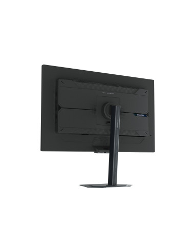 Gigabyte M27Q3 27" QHD 300Hz IPS žaidimų monitorius – galinė pusė kampu, mažesnis