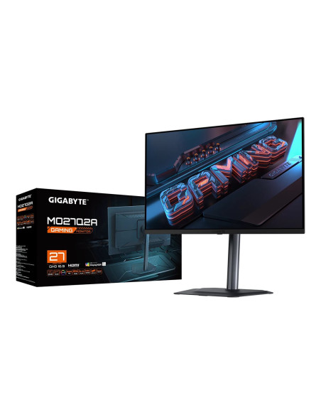 Gigabyte MO27Q2A 27" QD-OLED QHD 280Hz žaidimų monitorius – pakuotė