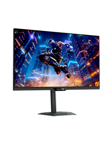 Gigabyte M27Q2 27" QHD 200Hz IPS žaidimų monitorius – vaizdas iš kairės pusės kampu