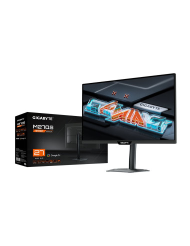 Gigabyte M27QS 27" QHD 180Hz Google TV žaidimų monitorius – pakuotė