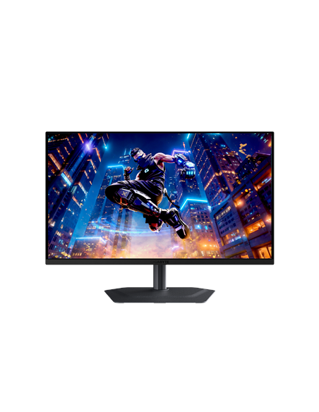 Gigabyte MO27Q3 27" QD-OLED QHD 360Hz žaidimų monitorius – vaizdas iš priekio