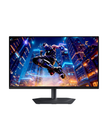Gigabyte MO27Q3 27" QD-OLED QHD 360Hz žaidimų monitorius – vaizdas iš priekio, didesnis