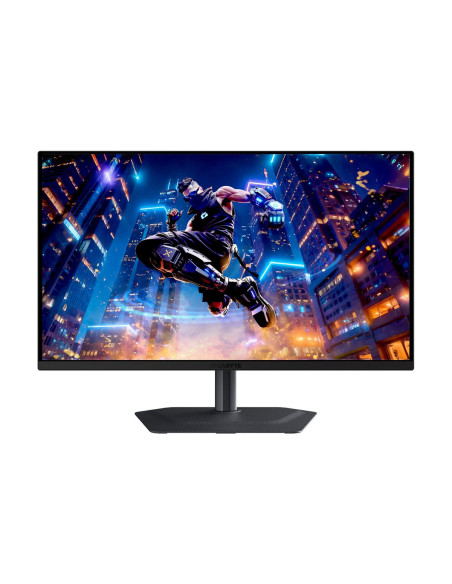 Gigabyte MO27Q3 27" QD-OLED QHD 360Hz žaidimų monitorius – vaizdas iš priekio, didesnis