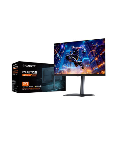 Gigabyte MO27Q3 27" QD-OLED QHD 360Hz žaidimų monitorius – pakuotė