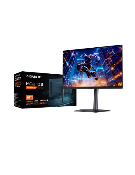 Gigabyte MO27Q3 27" QD-OLED QHD 360Hz žaidimų monitorius – pakuotė