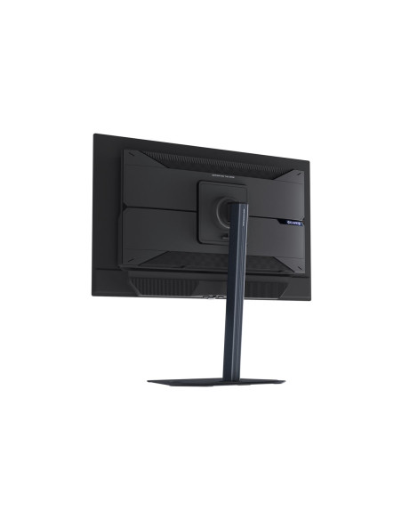 Gigabyte MO27Q3 27" QD-OLED QHD 360Hz žaidimų monitorius – galinė pusė kampu, mažesnis