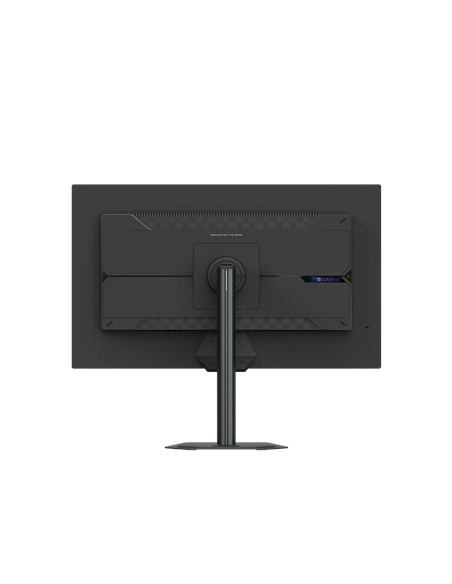 Gigabyte G27Q20 27" QHD 200Hz monitorius – galinė pusė ir reguliuojamas stovas