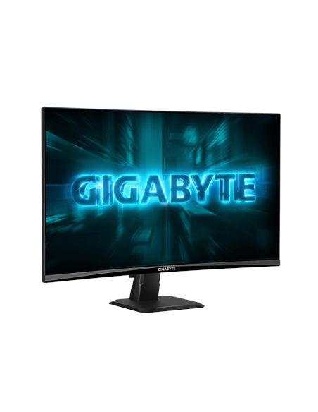 Gigabyte GS27FCA 27" FHD 200Hz VA lenktas žaidimų monitorius – vaizdas iš priekio