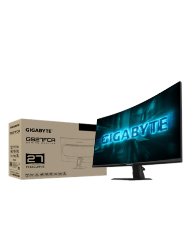 Gigabyte GS27FCA 27" FHD 200Hz VA lenktas žaidimų monitorius – su pakuote