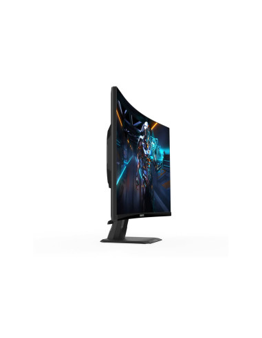 Gigabyte GS27FCA 27" FHD 200Hz VA lenktas žaidimų monitorius – vaizdas iš šono