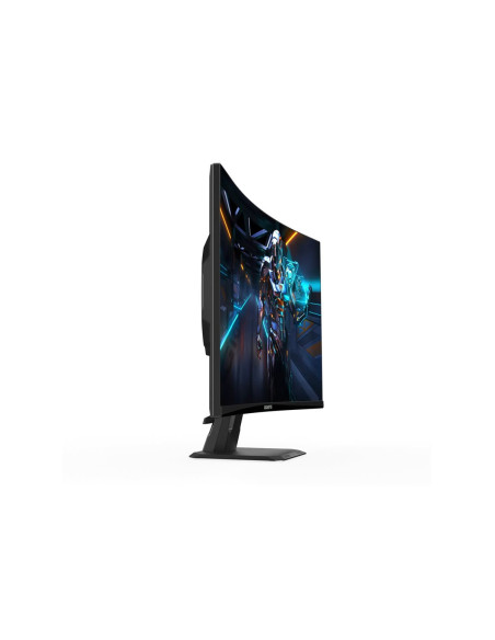Gigabyte GS27FCA 27" FHD 200Hz VA lenktas žaidimų monitorius – vaizdas iš šono