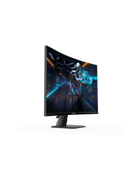Gigabyte GS27FCA 27" FHD 200Hz VA lenktas žaidimų monitorius – vaizdas kampu iš šono
