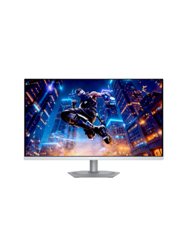 Gigabyte MO27Q2A ICE 27" QD-OLED QHD 280Hz žaidimų monitorius – vaizdas iš priekio iš toliau