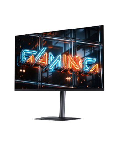 Gigabyte MO32U24 31,5" QD-OLED 4K 240Hz žaidimų monitorius – pakeltas ekranas kampu