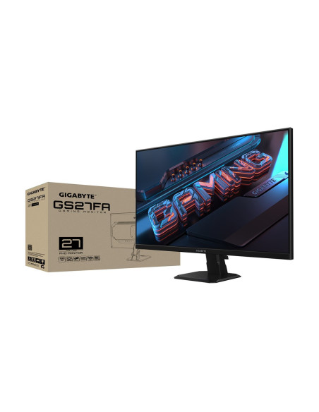 Gigabyte GS27FA 27" Full HD 180Hz IPS žaidimų monitorius – pakuotė, kitas vaizdas