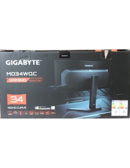 Gigabyte MO34WQC 34" WQHD 175Hz OLED monitorius SALE OUT – pakuotė, kitas vaizdas