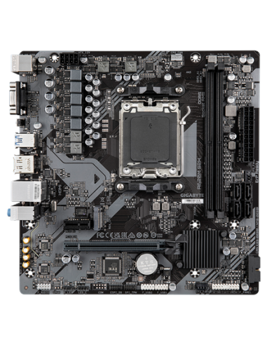 Gigabyte A620M S2H AM5 Micro-ATX pagrindinė plokštė – vaizdas iš viršaus