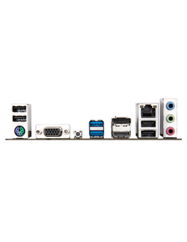 Gigabyte A620M S2H AM5 Micro-ATX pagrindinė plokštė – galinės panelės jungtys
