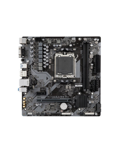Gigabyte A620M S2H AM5 Micro-ATX pagrindinė plokštė – vaizdas kampu, mažesnis
