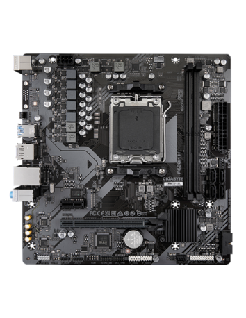 Gigabyte A620M H AM5 Micro-ATX pagrindinė plokštė – vaizdas iš viršaus