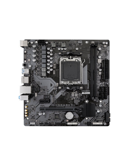 Gigabyte A620M H AM5 Micro-ATX pagrindinė plokštė – vaizdas iš viršaus, mažesnis