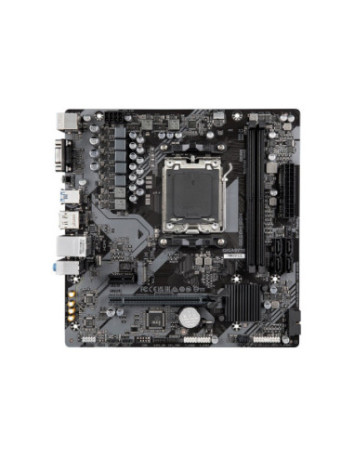 Gigabyte B650M S2H AM5 Micro-ATX pagrindinė plokštė – vaizdas iš viršaus