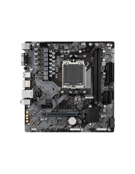 Gigabyte B650M S2H AM5 Micro-ATX pagrindinė plokštė – vaizdas iš viršaus