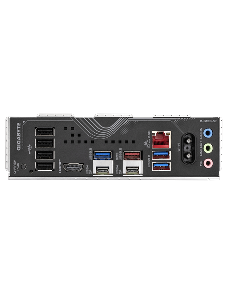 Gigabyte X870 EAGLE WIFI7 AM5 ATX pagrindinė plokštė – galinės panelės jungtys